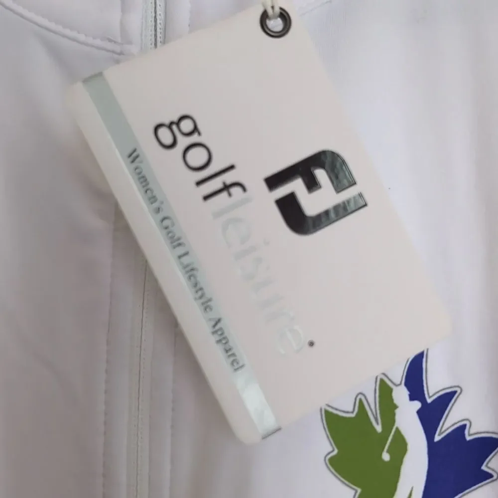 Nwt FootJoy golf white athletic full zip midlayer jacket size large - Picture 4 of 7